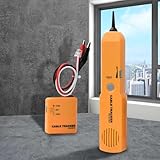 Cable Tracker,RJ11 Kabel-Tracer AntiInterferenz Multifunktionale Einstellbarer Lautstärke,Netzwerktester Kabeltester mit Tongenerator & Probe Kit für Suchen und Verfolgen,Test Circuit Kontinuität