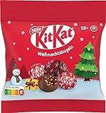 KitKat KitKat NESTLÉ KitKat Schokokugeln, glutenfreie Schokoladen-Kugeln aus zartschmelzender Milchschokolade mit einer Füllung mit Knusperstückchen, 1er Pack (1 x 91g)