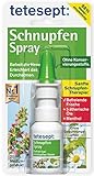 tetesept Schnupfen Spray – Nasenspray mit 5 ätherischen Ölen bei Erkältung - befreit die Nase, erleichtert das Durchatmen und befeuchtet die Nasenschleimhaut, 1 x 20 ml
