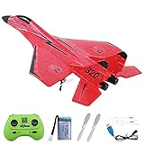 HOVCEH Ferngesteuerte Flugzeuge, Flugzeug Flieger, RC Flugzeug Kinder mit LED Beleuchtung für Anfänger, Kinder Und Erwachsene,RC Fighter Plane Flugzeug Spielzeug Mit USB-Aufladung Und Licht