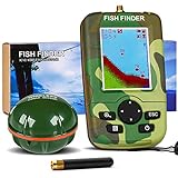 Tragbarer Fischfinder Echolot Karpfenangeln Fish Finder LCD Sonarsensor Fischfinder Fischk?der Depth Locator Fisch-detektor Angelwerkzeug