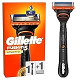 Gillette Fusion5 Power Rasierer für Männer, 1 Gillette Rasierer, 1 Ersatzklingen, Mit einem Gleitstreifen für ein sanftes Gleiten und 5 Klingen für eine gründliche, langanhaltende Rasur