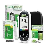 OneTouch Select Plus Startset zur Behandlung von Diabetes (Zucker-Krankheit) I 1 Blutzucker-Messgerät (mmol/l) I 40 Teststreifen I 1 Stechhilfe I 40 sterile Lanzetten