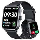 Gydom Smartwatch Herren mit Telefonfunktion Alexa Integriert 1.8' Damen Fitnessuhr 100+ Sportmodi, SpO2, Herzfrequenz, Stress, Schlafmonitor,100 Zifferblätter IP68 Wasserdicht für Android IOS