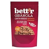 Bettr Bio Knusper-Müsli Beeren-Kokos - Nahrhaftes Granola für einen leckeren Start in den Tag Glutenfreier Hafer mit Samen, Nüssen, Kokoschips Beeren und Kokosblütennektar