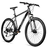 Bergsteiger Makalu 29 Zoll Mountainbike Aluminium, geeignet ab 160 cm, Scheibenbremse, 21 Gang-Schaltung, Hardtail, Jungen-Fahrrad & Herren-Fahrrad
