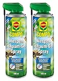COMPO Wespen Schaum-Gel Spray 1 Liter Vorteilspack (2x500ml)