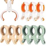 Aiareozy 9 Stück Große Wäscheklammern, Klammern für Strandtuch, Handtuchklammern für Strandliegen, Starke Towel Clips, Winddicht Strandtuch Clips für Strandtuch, Badetuch, Bettwäsche Dicke Kleidung