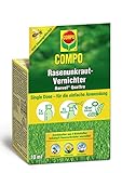 COMPO Rasenunkraut-Vernichter Banvel Quattro (Nachfolger Banvel M), Unkrautvernichter für schwer bekämpfbares Unkraut, Konzentrat, Single Dose, 10 ml, 10 m²