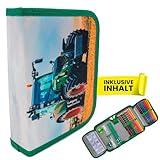 itenga Schüler-Etui 28 teilig gefüllt 1-Zipper...