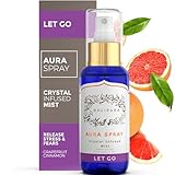 BALIPURA - Heilkristalle Aurische Mischungen aus ätherischen Ölen aus Zimt und Grapefruit, Amethyst, Sodalith & klarem Quarz. 'Let Go' Aura Mist Handgemacht in Bali,100ml