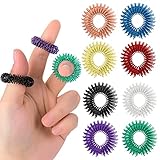 8 Stück Akupressur Ring Set, Massageringe für Finger...