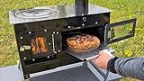 ECOfoxx Outdoor-Küchenofen Rosalie - Garten-Kamin Gartenküche Pizzaofen Zeltofen Gartenofen