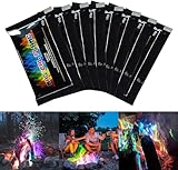 Rakiuty Buntes Feuer, Buntes Feuerpulver, Magic Fire Pulver, Bunte Flamme Farbwechsel Powder Party und Halloween und Weihnachten,Feuerstellen, Kamin, Ofen, für Outdoor-Events 8X10g
