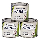 Karbid 1,5 kg (3x 500g) - Carbid Kabit Kabitt karbitt Karbit Karbid Große feste Steine Körnung 15-25mm - 3 Dosen