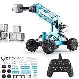 Roboterarm,Roboter Kinder ab 8 Jahre,STEM Robot Kinderspielzeug mit Elektronischer Programmierung und Fernbedienung,DIY Roboter Bausatz mit 4DOF,Kreative Geschenke für Jungen und Mädchen ab 8+ Jahren