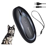 Queenmew Anti Bell Gerät Hunde, Antibell Ultraschall Gerät mit Variabler Frequenz, Effektiv Lange Reichweite Gegen Bellen Hunde den Innen- und Außenbereich