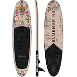 Bluemarina Stand Up Paddle Board aufblasbar | 𝟓 𝐉𝐀𝐇𝐑𝐄 𝐆𝐀𝐑𝐀𝐍𝐓𝐈𝐄 - 140 kg Tragkraft - 325x86x15 cm - Stand Up Paddling Set - Aufblasbares SUP Board - Surfbrett (Ariki Tiki 325x86x15cm)