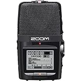 ZOOM H2n Handy Recorder – Tragbarer Digitalrekorder mit 5 Mikrofonen und Surround-Sound – Ideal für Musik, Interviews, Videoaufnahmen – Schwarz