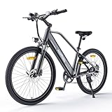 HillMiles MileTrail1 26' Elektrofahrrad Für Erwachsene mit Drehmomentsensor und Hydraulischen Bremsen, 100KM Reichweite, 36V 13AH Herausnehmbare Batterie, Speed 25KM/H, Mountain E-Bike