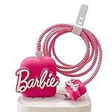 Gtinna 3D Cute Cartoon Schutzhülle für Apple 20W USB-C Netzteil iPhone 20W Schnellladekabel Ladekopf Schutzhülle Kabel Zubehör Datenkabel Schutzhülle (Pink Babi)