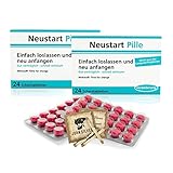 Lustige Pillen NEUSTART Pille 2er Set, als Geburtstagsgeschenk. Spaß, Anti Stress, gute Laune, Junggesellenabschied Mann und Frau. mit John Silver® Orakelsprüchen