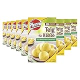 Pfanni Teig für Klöße aus gekochten Kartoffeln für ein leckeres Kartoffelgericht mit 100% deutschen Kartoffeln 9x 275 g