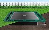 Flatground Rechteck Trampolin Capital Play 305x183 Grün Bodentrampolin