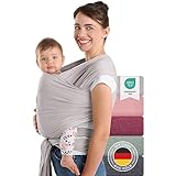 Laleni Tragetuch Baby neugeboren bis 15 kg aus weicher...