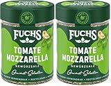 Fuchs Gourmet Selection Mediterran – Tomate Mozzarella Gewürzzubereitung, nachfüllbares Tomate Mozzarella Gewürz, Gewürzmischung mit Kräutern, für vielfältige Mozzarella-Variationen, vegan, 80 g