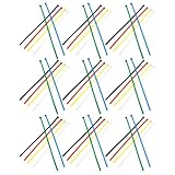 UTHCLO 100 Stück 100 Stück Wiederlösbare Nylon Kabelbinder 30cm Schwarz mit Entriegelungssystem Wetterfest Robust für Kabelmanagement im Haus Büro Garten und Reisen