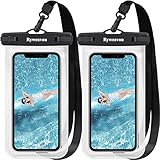 Ryweavou Universelle wasserdichte Handyhülle, wasserdichte Handytasche Kompatibel für iPhone 15 14 13 12 11 Pro Max XS XR X Samsung S22 S21 Huawei bis zu 7 Zoll, IPX8 Unterwasser handyhülle 2 Pcs