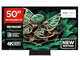 TCL 50C7K 55 Zoll QD-Mini LED Fernseher, 4K HDR Premium 2000, Smart Google TV mit 144Hz Motion Clarity Pro (Dolby Vision IQ & Atmos, HVA-Panel, Game Master)