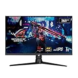 ASUS ROG Strix XG32UQ | 32 Zoll 4k UHD Gaming Monitor | 160 Hz, 1ms GtG, Freesync Premium Pro & G-Sync, DisplayHDR 600 | Fast IPS Panel, 16:9, 3840 x 2160, DP 1.4 DSC, HDMI 2.1, USB, ergonomisch