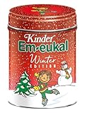 Kinder Em-eukal Winter Edition – Hustenbonbons Wildkirsche mit 5 Vitaminen – Zuckerhaltig – Winterdose voller winterlicher Freude – 12x120 g
