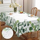 Tischdecke Rechteckig Florals Garten Tischdecken Gartentischdecke Fleckschutz Pflegeleicht Abwaschbar Schmutzabweisend Table Cloth für Küche, Esstisch, Couchtisch, Parteien, Abendessen 110x140cm