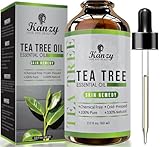 Kanzy Teebaumöl Bio Naturrein 60ml mit Pipette Kaltgepresst...