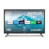 Nokia 24 Zoll (60 cm) HD LED Fernseher Smart Android TV (12V Camping (WLAN, Triple Tuner DVB-C/S2/T2) – HEA24GH220 – 2023