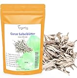 250g Salbeiblätter Ganz - Salbeitee - Salbei Ganz - Atlas Salbei - Officinale Salbei Tee - Intensives Aroma & Geschmack - 100% natürlich, rein und ohne Zusatzstoffe | Top Qualität - TazarinLtd