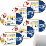 Gut&Günstig Heringsfilets in Senfcreme mit Dillspitzen 6er Pack (6x200g Packung) + usy Block