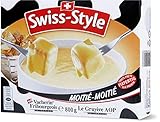 Swiss-Style Fondue-Käse 'Moitié-Moitié' - 800g Käsemischung aus zart schmelzendem Vacherin Fribourgeois und Greyerzer (Hartkäse)