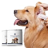 PETCLEAR Ohrpflege Finger-Pads für Hunde & Katze | Besonders weiche & milde Einweg-Reinigungspads | Hunde Ohrenpflege gegen Ohrenentzündung Ohrmilben u. Hygiene bei Hund | 50 Stück (2 Dosen)