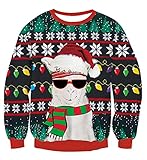 NEWISTAR Weihnachten Strickpullover Herren Damen Unisex...