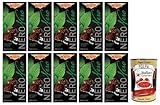 10x Novi Nero Cioccolato Fondente con Cristalli di Menta,Extra Dunkle Schokolade mit Minzkristallen,70% Kakao,75g + Italian Gourmet Polpa di Pomodoro 400g Dose