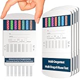 5x 10in1 Multi Drogentest Urintest – 10 Drogenarten – Drogenschnelltest auf THC, Amphetamine, Kokain, Opiate, Meth, Methadon, MDMA, Benzodiazepine, Oxycodon und Butalbital