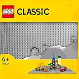 LEGO Classic Graue Bauplatte, quadratische Grundplatte mit 48x48 Noppen als Basis für Konstruktionen und für weitere Sets 11024