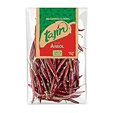 TAJIN Chili de Arbol – Ganze Getrocknete Chilischoten | Scharfer, Rauchiger Geschmack – Mexikanisches Gewürz für Würzmischungen, Salsas und Marinaden