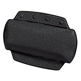 Spirella - Badewannenkissen Alaska Mit 8 Saugnäpfen Antibakteriell - Rutschhemmend Waschbar - Schwarz - 23 x 32 cm