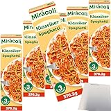 usy Bundle für Miracoli Spaghetti mit Tomatensauce Klassiker 3 Port. Packung 6er Pack (6x376,2g) + usy Block