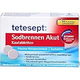 tetesept Sodbrennen Akut Kautabletten mit frischem Minzgeschmack, 20 Stück